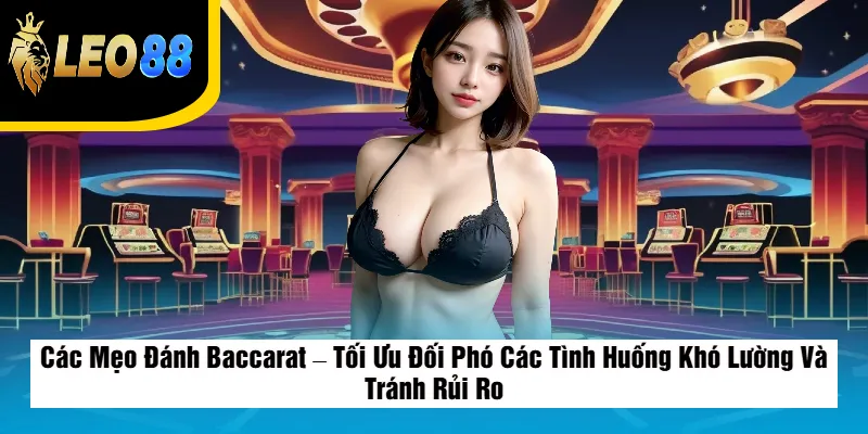 Mẹo Đánh Baccarat LEO88 – Bí Quyết Tăng Tỷ Lệ Thắng 4 Các Mẹo Đánh Baccarat – Tối Ưu Đối Phó Các Tình Huống Khó Lường Và Tránh Rủi Ro