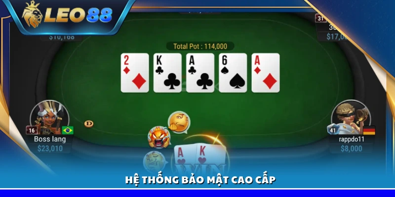 Tải game poker Leo88 – Cài đặt nhanh chóng trên Android và iOS 4 Công nghệ bảo mật tiên tiến